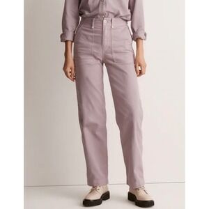 Madwell Perfect Vintage Wide-Leg‎ Pant Women 31 Grape High Rise Utility Edition